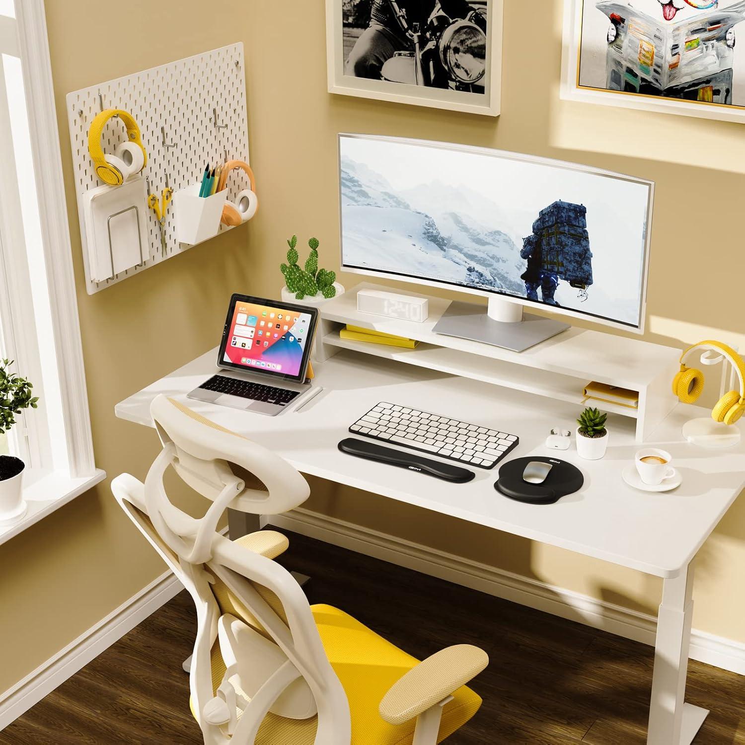 Reposamuñecas ergonómico GIM para teclado y ratón - Espuma viscoelástica