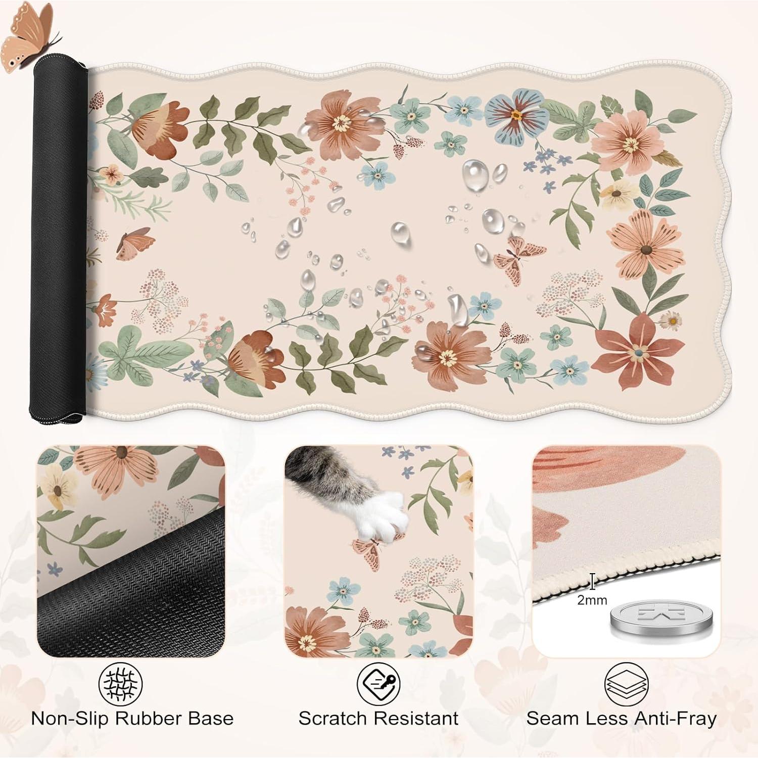 Conjunto de Alfombrillas de Ratón iLeadon Ergonómico Beige