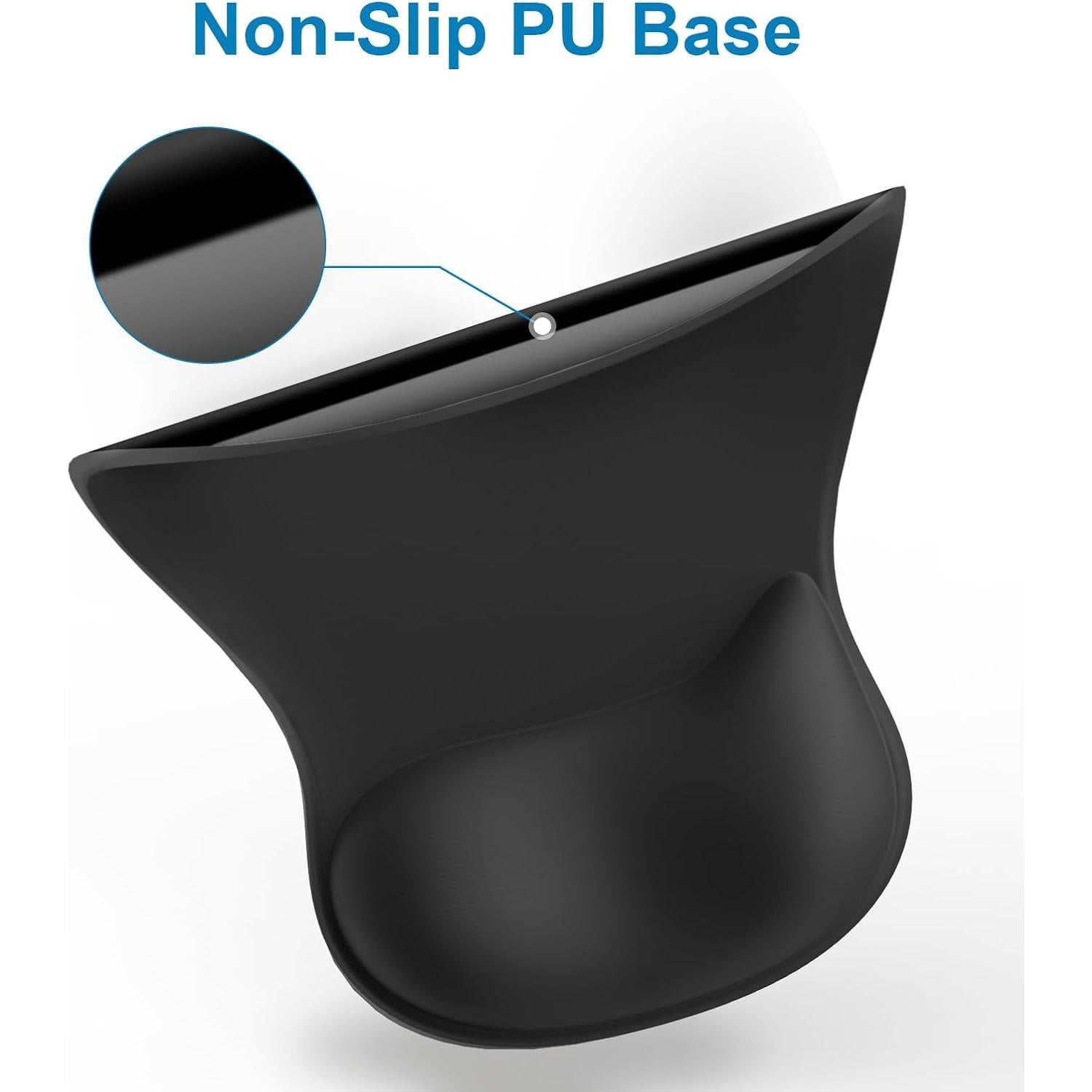 Alfombrilla de Ratón Ergonómica G JGOO con Reposamuñecas Negra