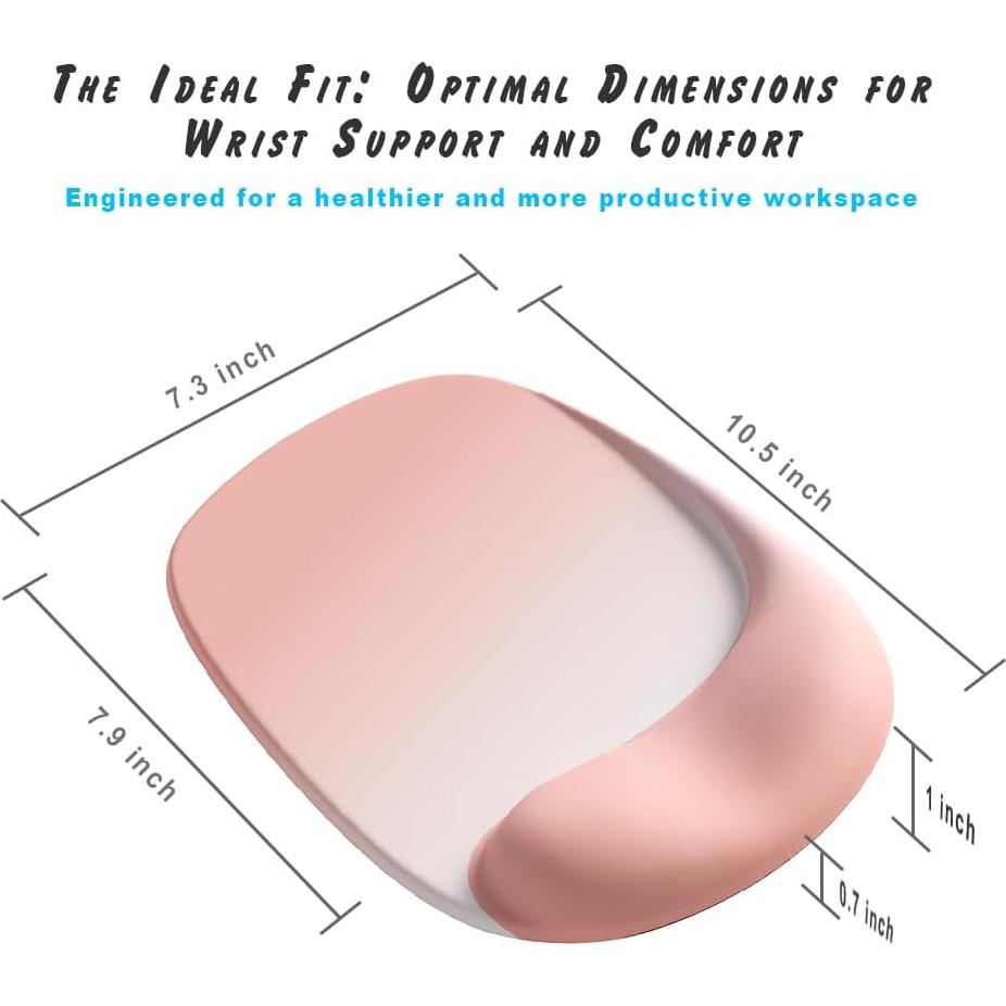 Almohadilla de Ratón Ergonómica DEMON CHEST con Gel Negro