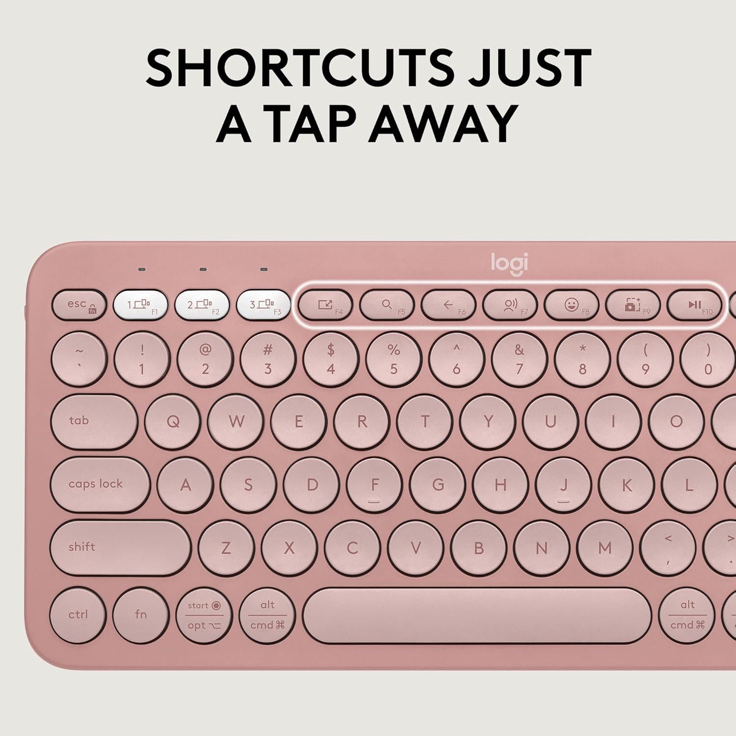 Combo Teclado y Ratón Inalámbricos Logitech Pebble 2 Rosa