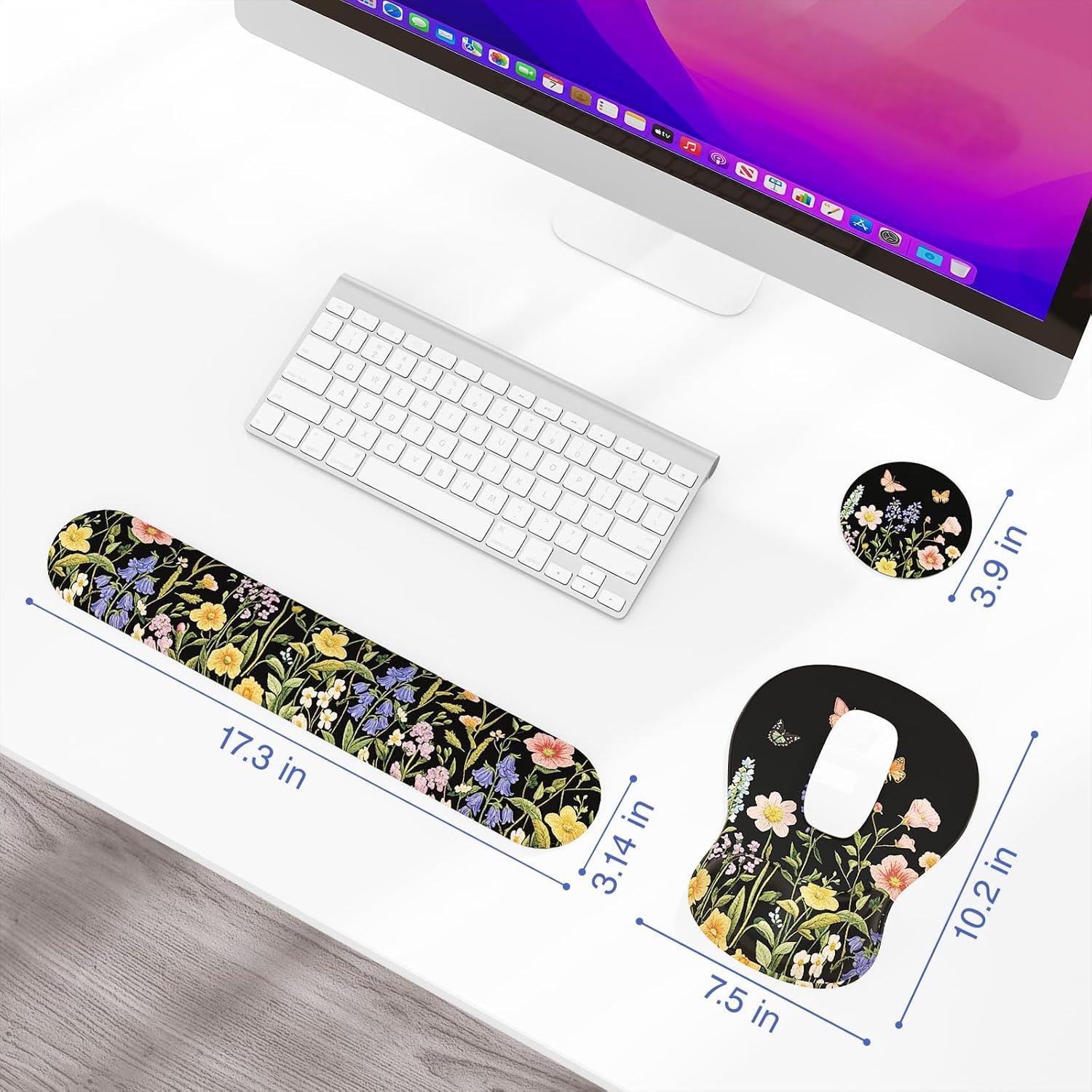 Reposamuñecas ergonómico Ospelelf 3 en 1 con gel y espuma