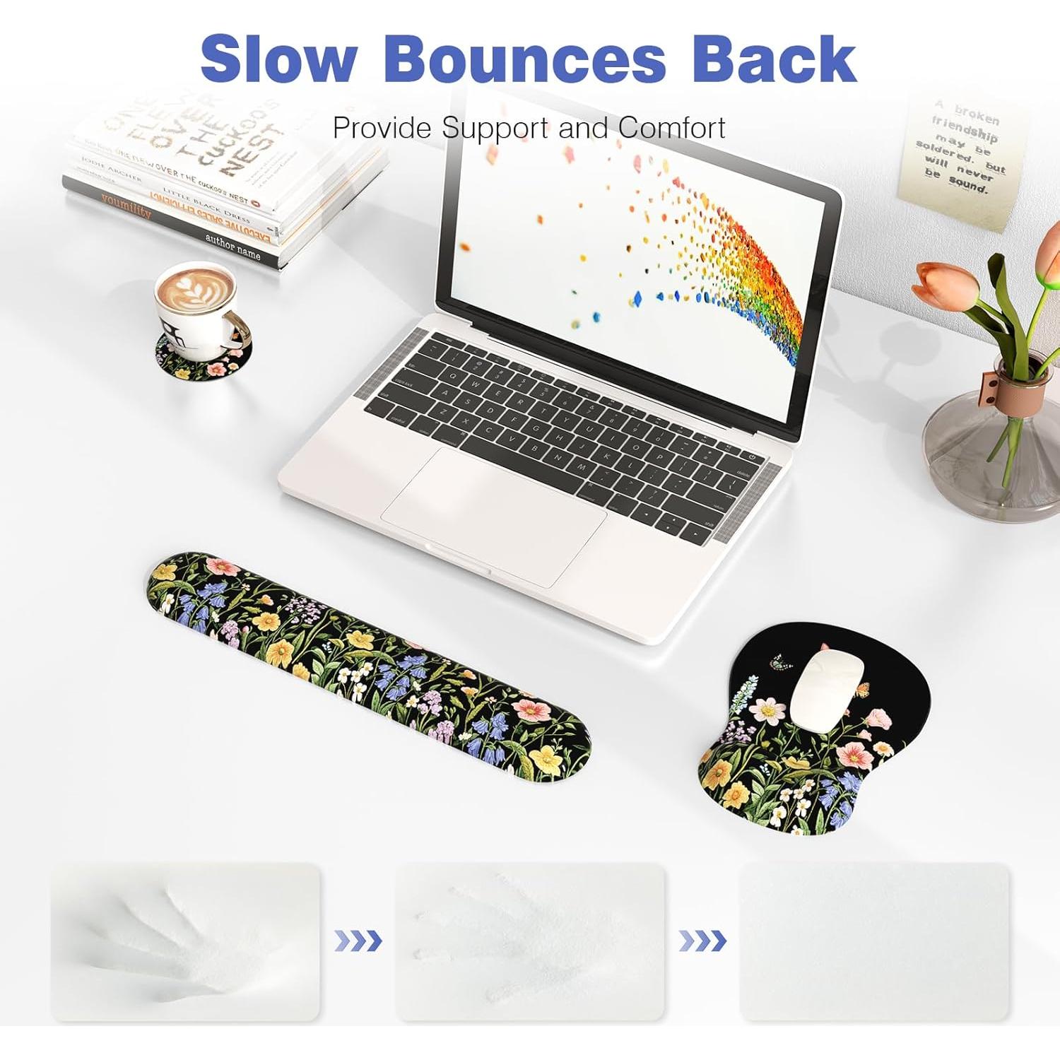 Reposamuñecas ergonómico Ospelelf 3 en 1 con gel y espuma