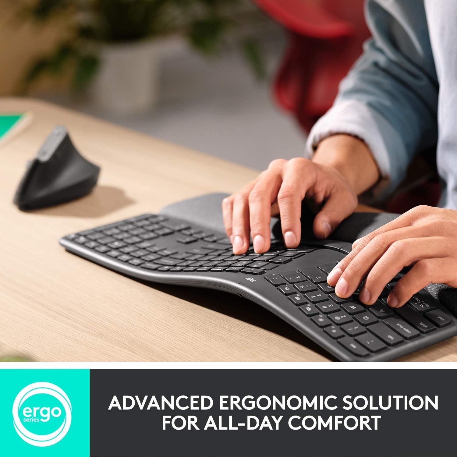 Combo Teclado Ergonómico Inalámbrico Logitech ERGO K860 + MX Vertical