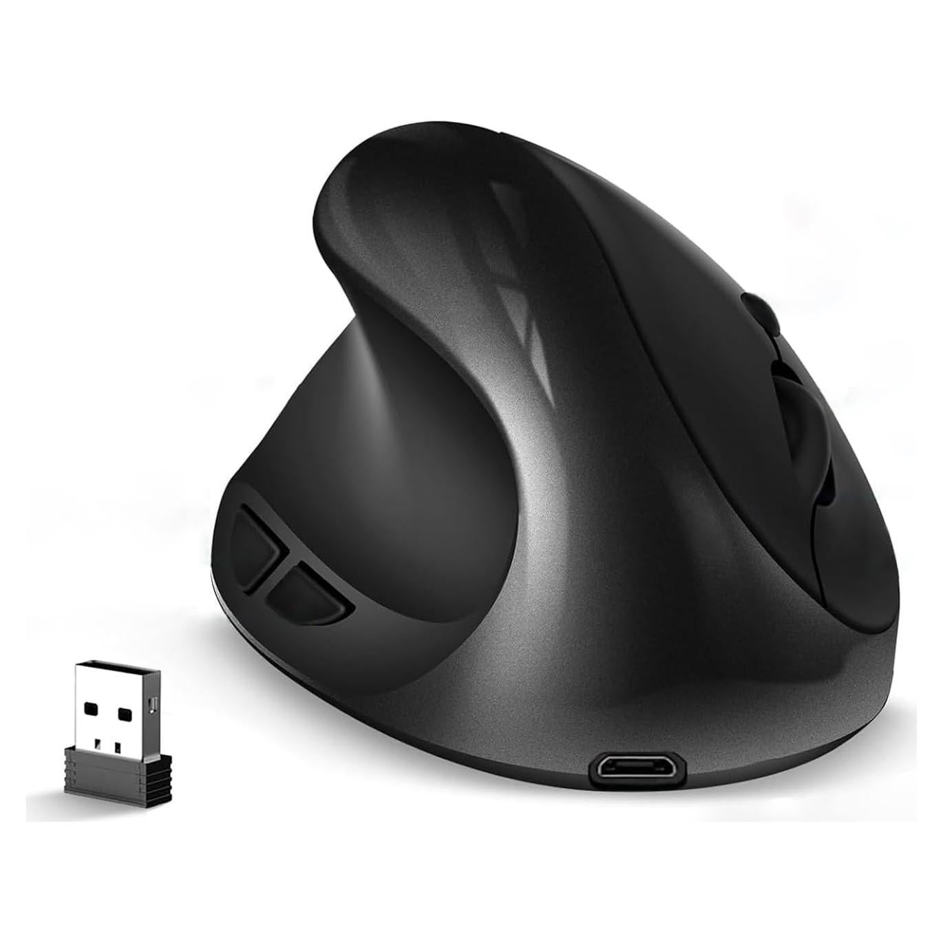 Ratón Vertical Ergonómico Inalámbrico BeWishes para Zurdos 1600 DPI