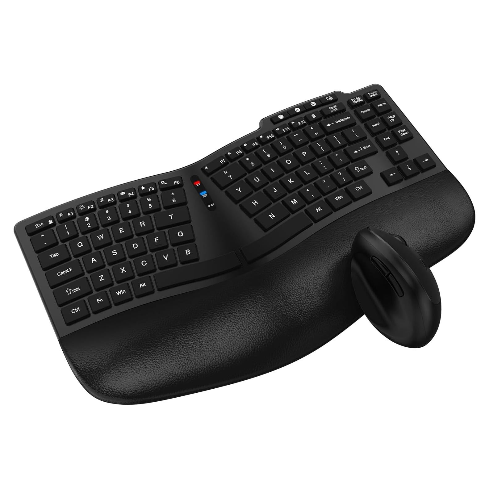 Combo Teclado y Ratón Inalámbrico Ergonómico Deying Bluetooth