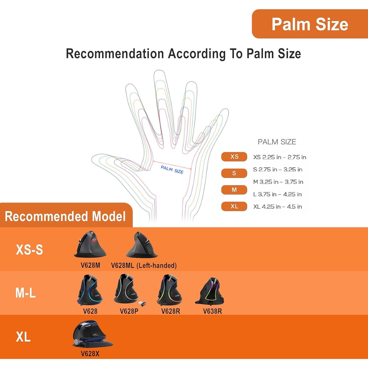 Ratón Vertical Inalámbrico J-Tech Digital V628ML para Zurdo