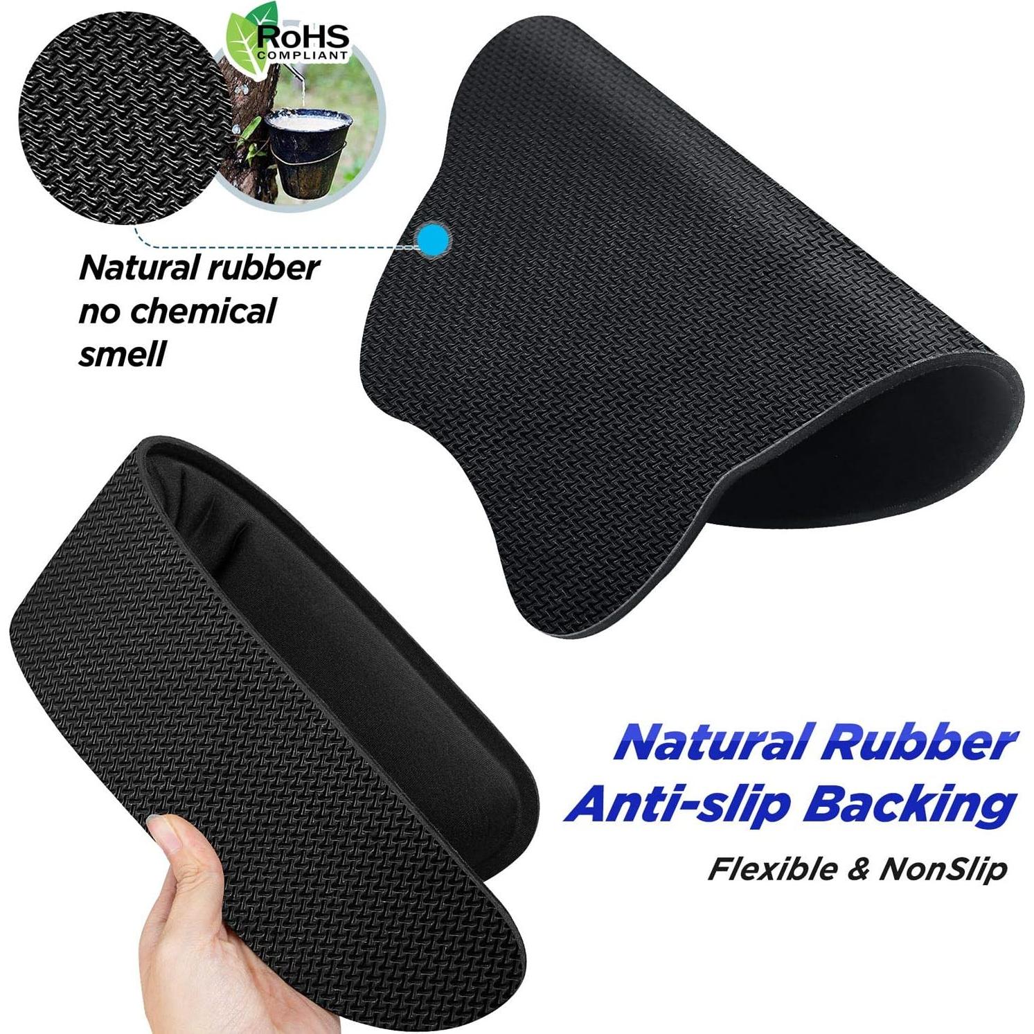 Reposamuñecas Ergonómico Gimars para Teclado y Mouse Negro