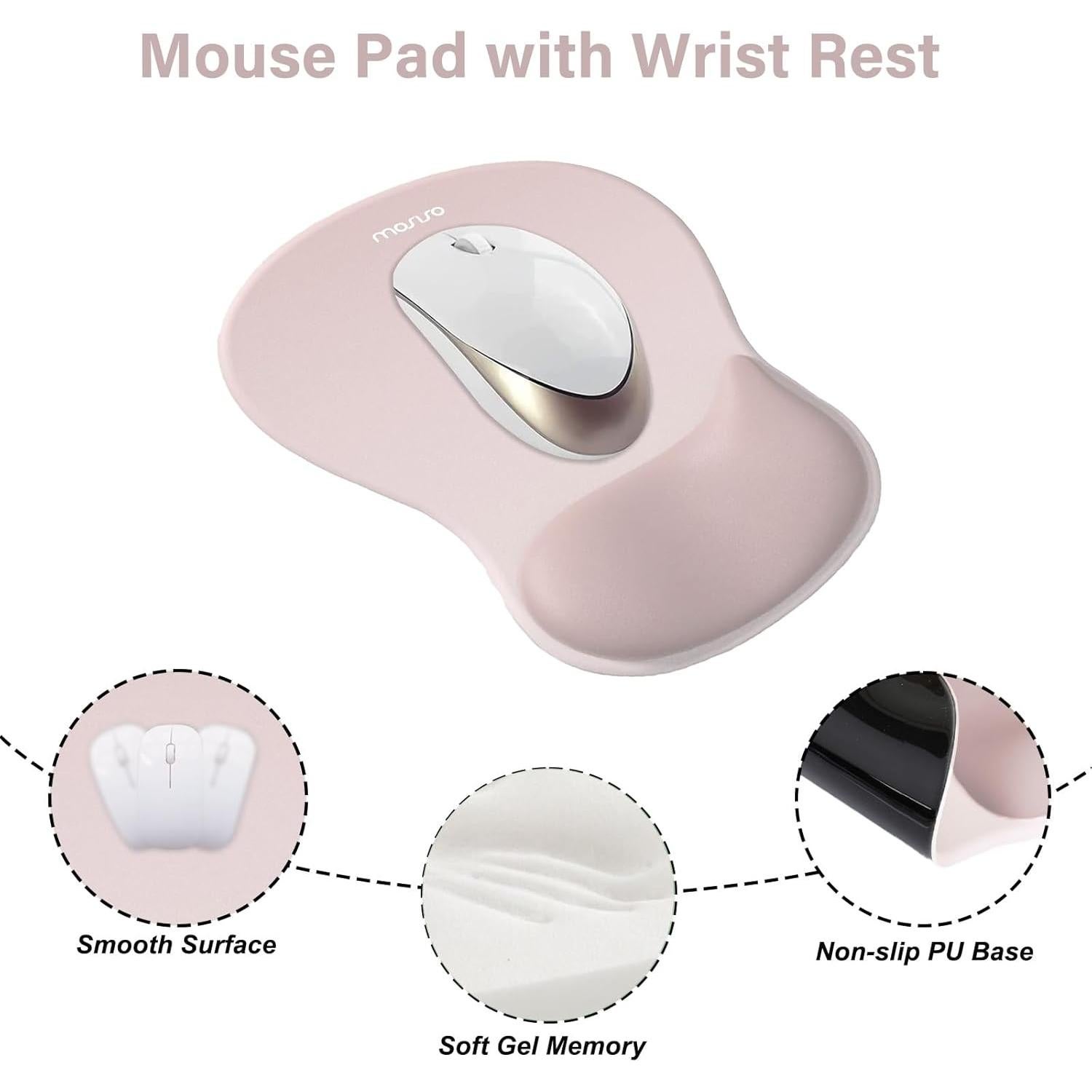 Soporte Reposamuñecas Ergonómico MOSISO para Teclado y Ratón