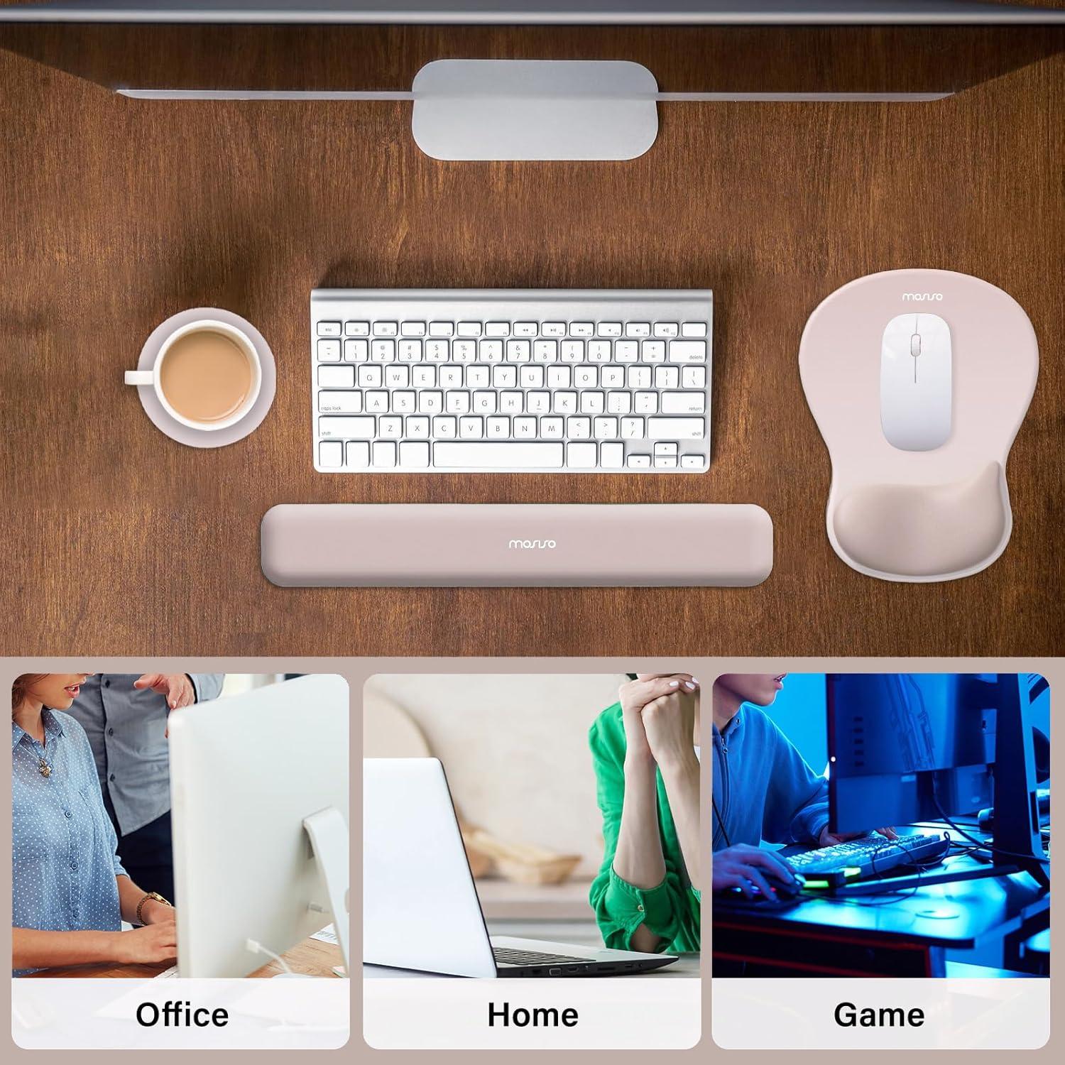 Soporte Reposamuñecas Ergonómico MOSISO para Teclado y Ratón