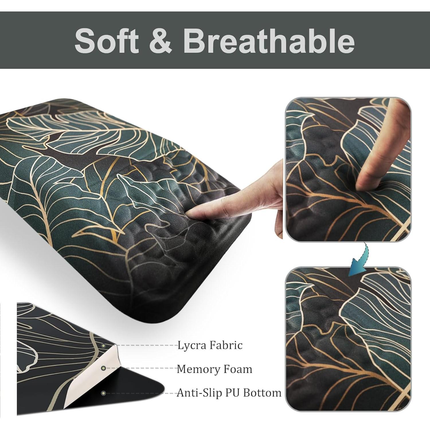 Reposamuñecas ergonómico Ospelelf 3 en 1, verde