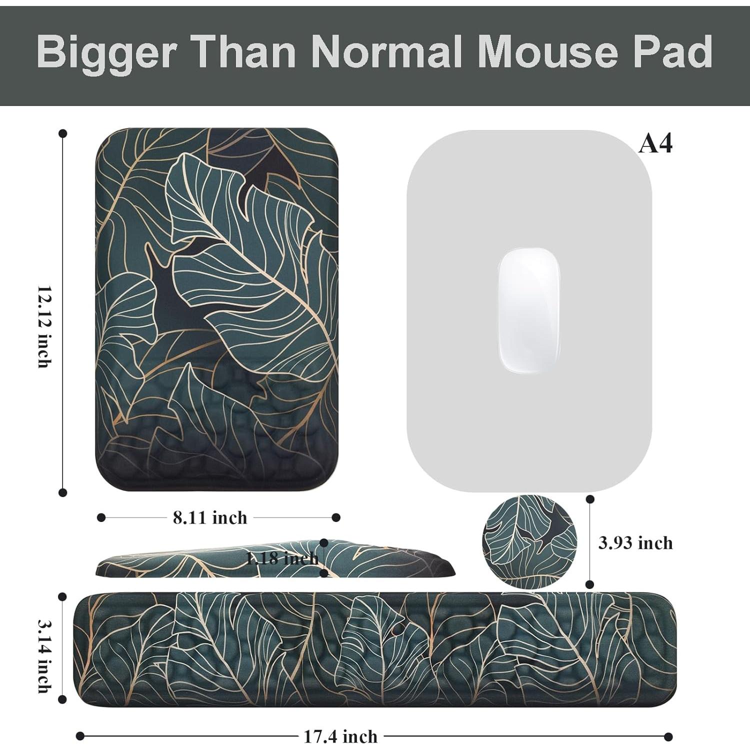 Reposamuñecas ergonómico Ospelelf 3 en 1, verde