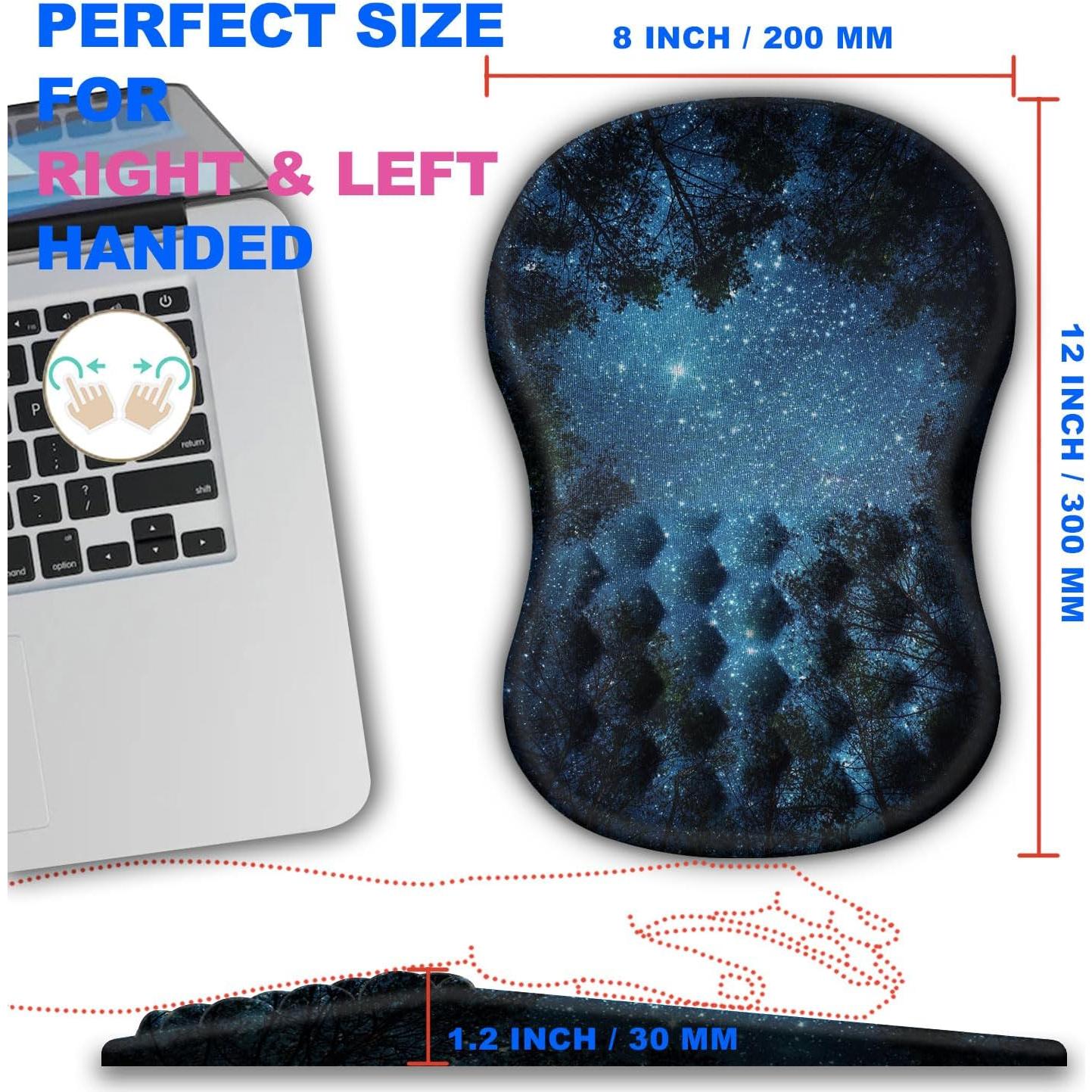 Alfombrilla de Ratón Ergonómica KUOSGM con Soporte para Muñeca
