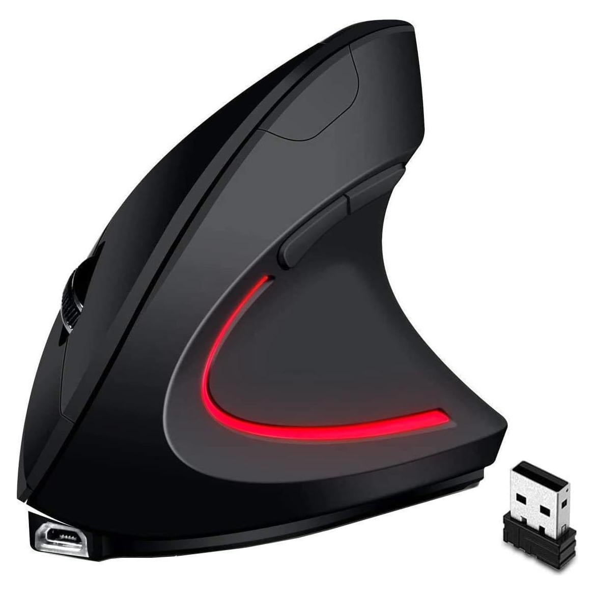 Ratón Vertical Ergonómico Inalámbrico Letaclanic 800/1600 DPI