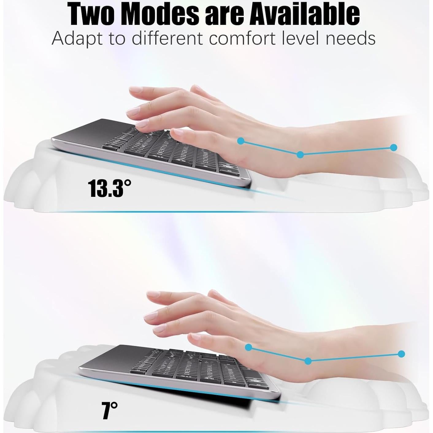 Reposamuñecas Ergonómico Lomil WR01W con Almohadilla de Teclado