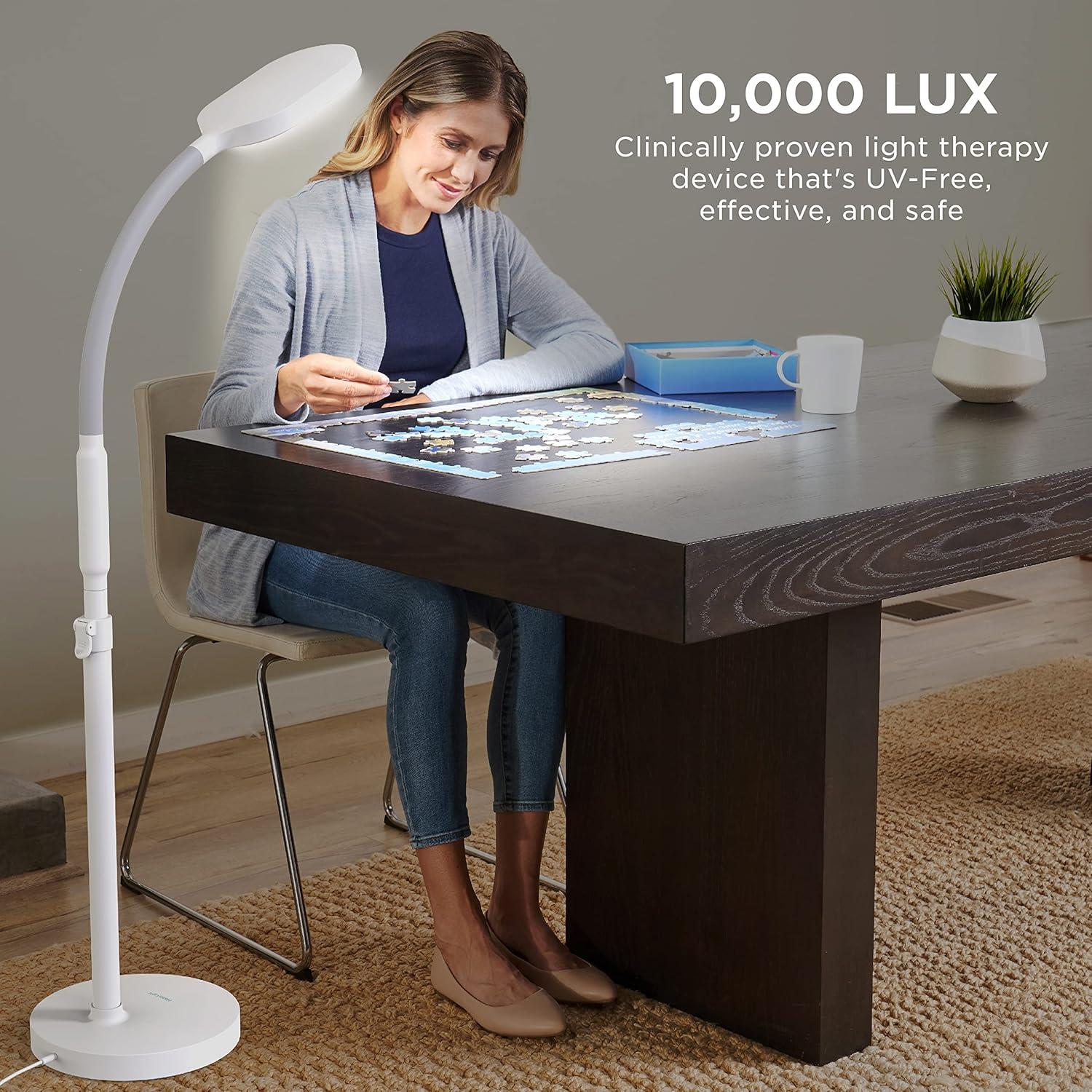 Verilux HappyLight Duo - Lámpara Terapia Luz 10,000 LUX