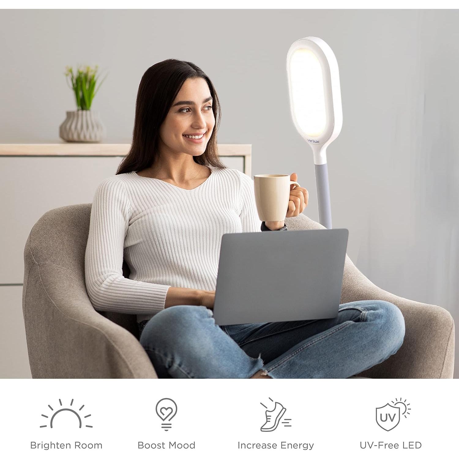 Verilux HappyLight Duo - Lámpara Terapia Luz 10,000 LUX