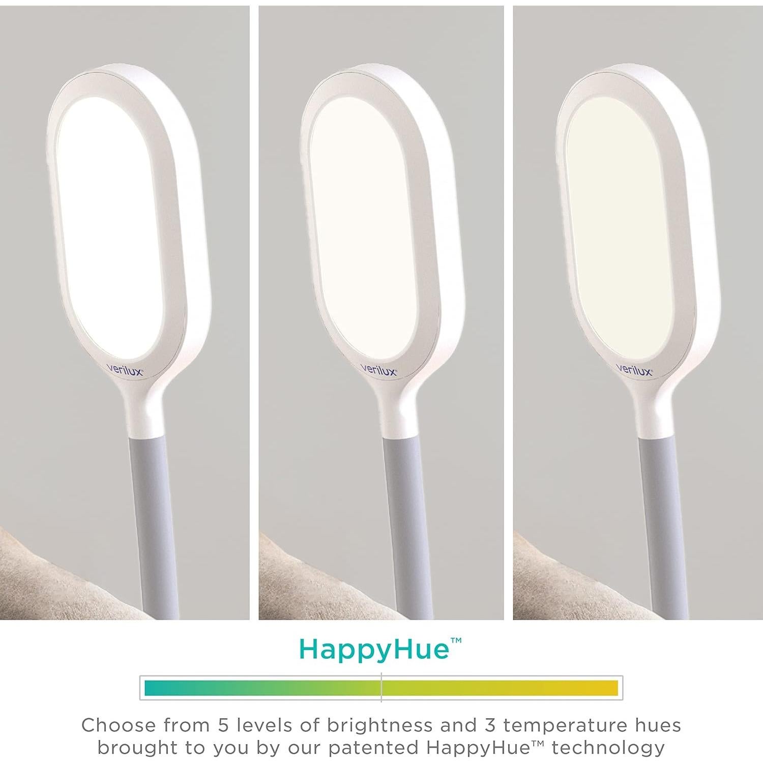 Verilux HappyLight Duo - Lámpara Terapia Luz 10,000 LUX