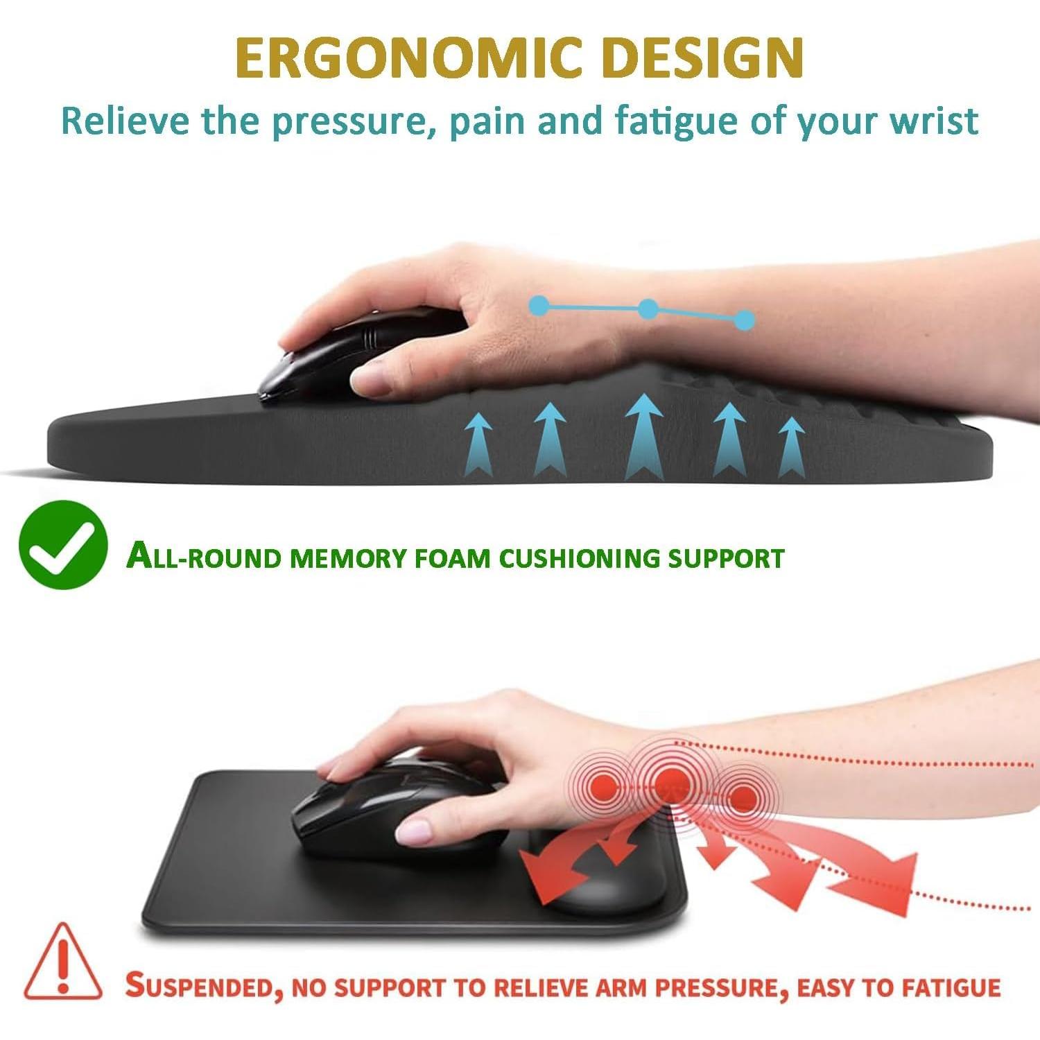 Almohadilla de Ratón Ergonómica Aisakoc Graffiti con Soporte
