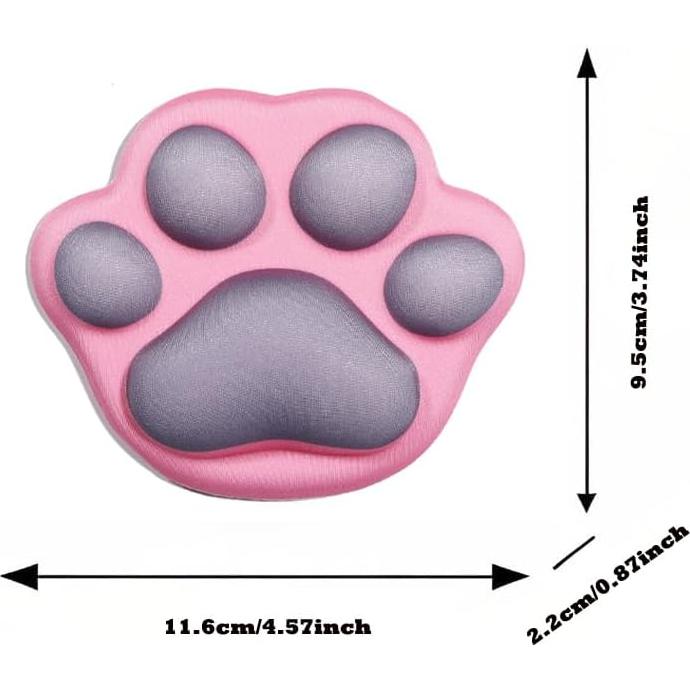 Reposamuñecas Ergonómico ARFUKA Patita de Gato Antideslizante