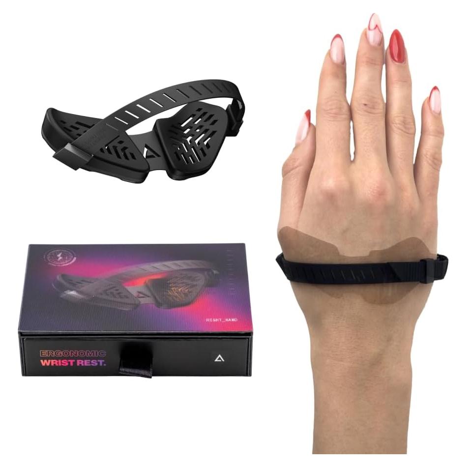 Reposamuñecas Ergonómico DELTAHUB Carpio G2.0 Pequeño Negro