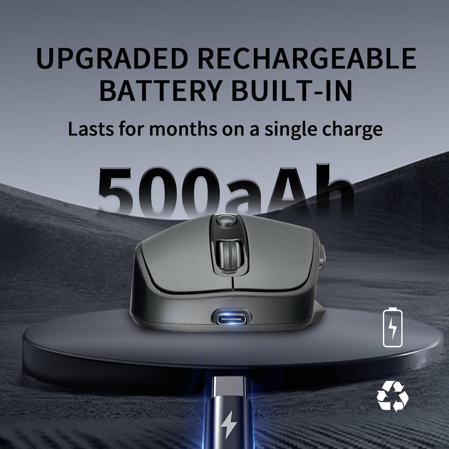 Ratón Inalámbrico Bluetooth XBG B10 Recargable Silencioso 3 DPI