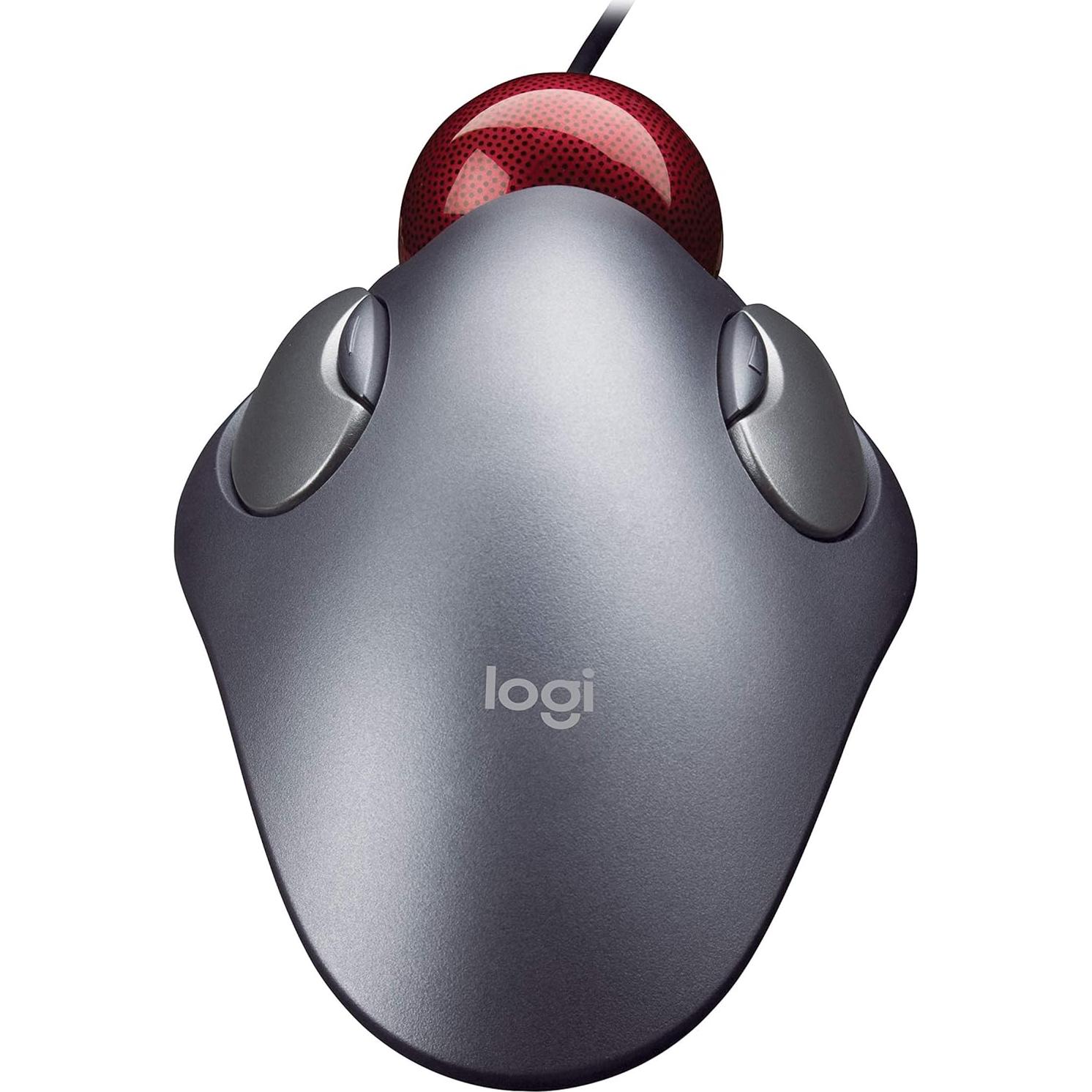 Logitech Trackman Marble - Ratón ergonómico USB con cable
