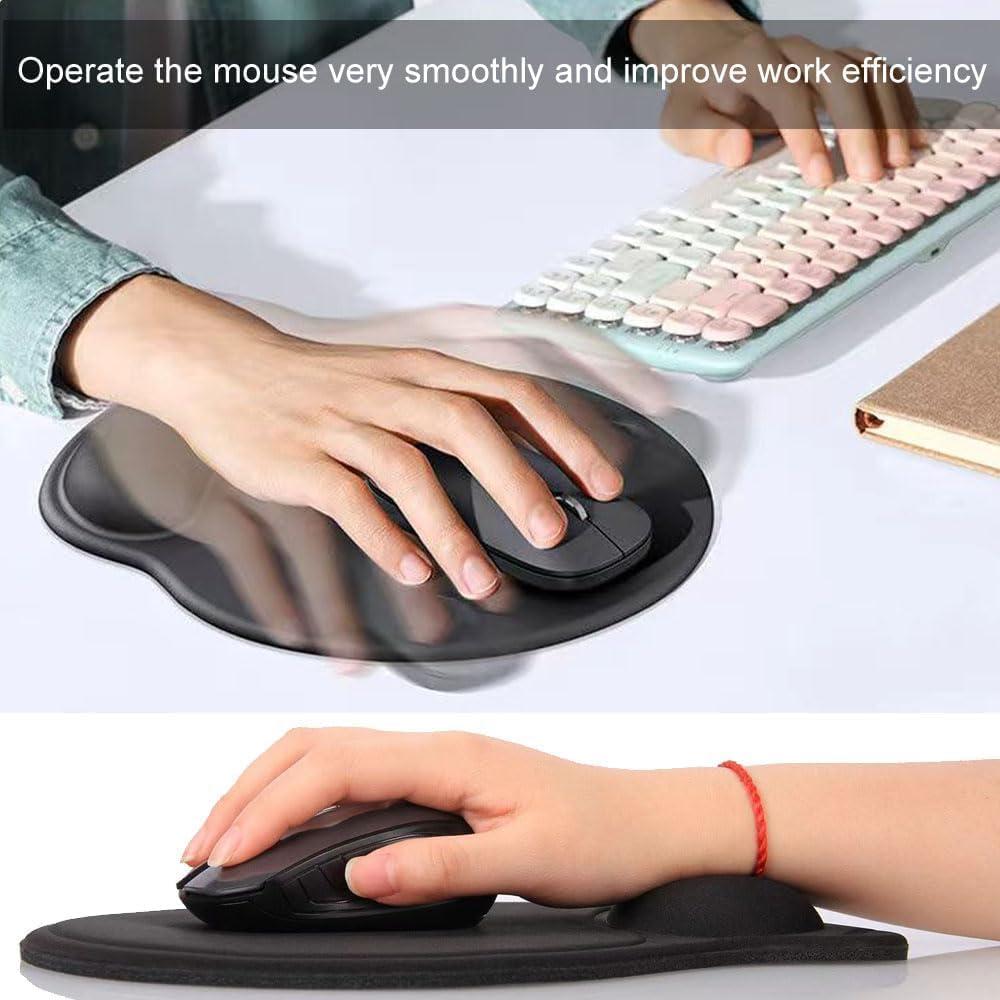 Paquete de 2 Alfombrillas de Ratón Ergonómicas VORTINIOUS con Soporte de Gel
