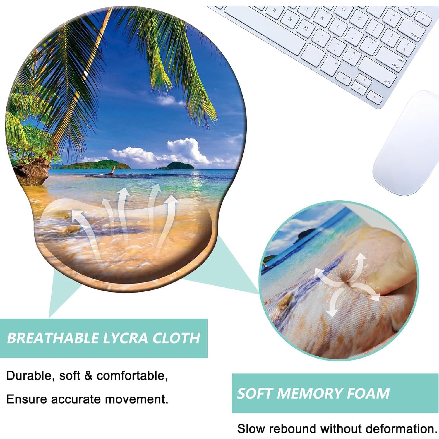 Alfombrilla de Ratón Ergonómica LIZPARE con Soporte Muñeca