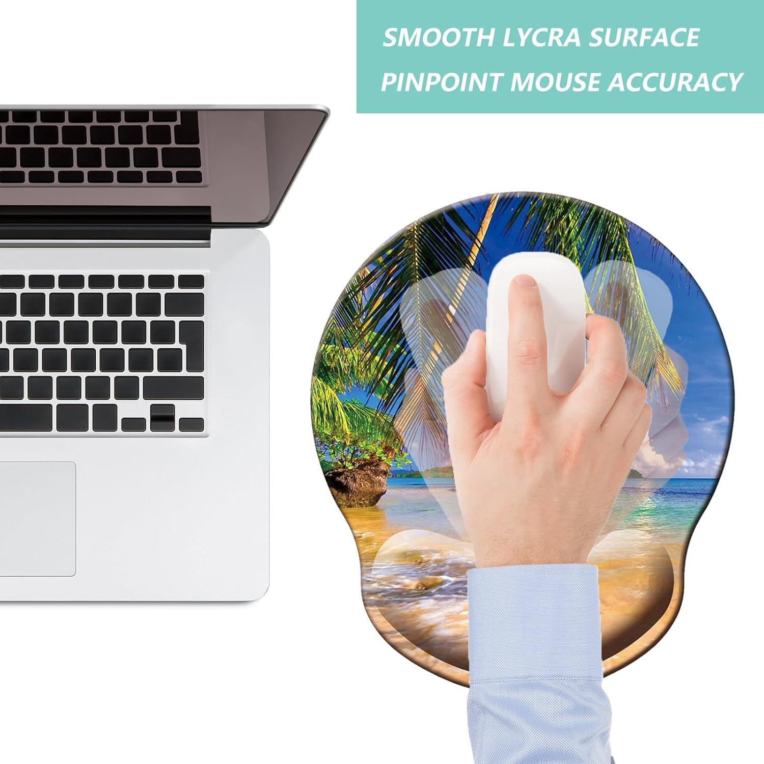 Alfombrilla de Ratón Ergonómica LIZPARE con Soporte Muñeca