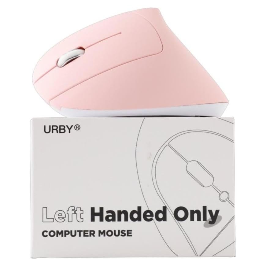 Ratón Inalámbrico Ergonómico para Zurdos URBY Rosa