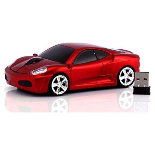 Ratón Inalámbrico Ergonómico Jinfili Rojo 1600DPI USB