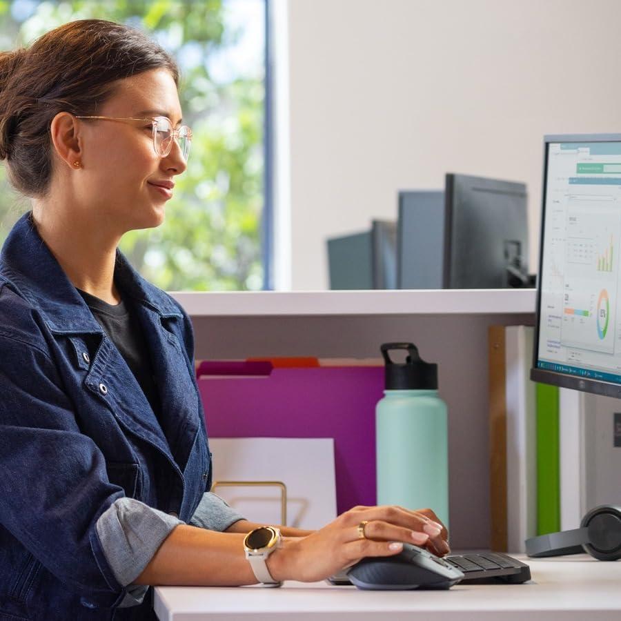 Combo Teclado y Ratón Inalámbricos Logitech MX Keys Grafito