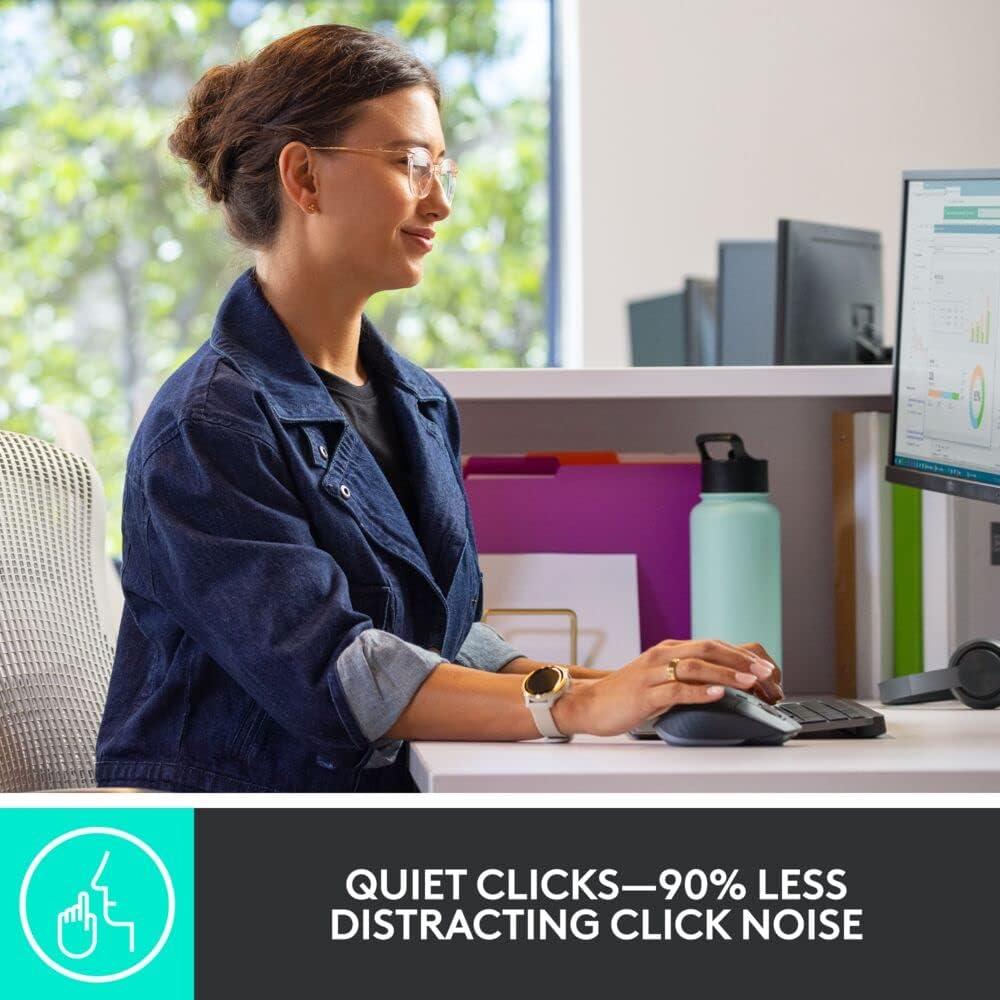 Combo Teclado y Ratón Inalámbricos Logitech MX Keys Grafito