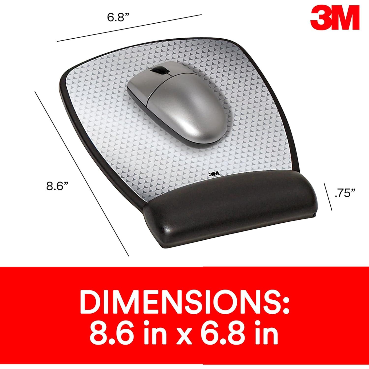 Almohadilla de Ratón 3M con Reposamuñecas de Gel 21.8x17.3cm