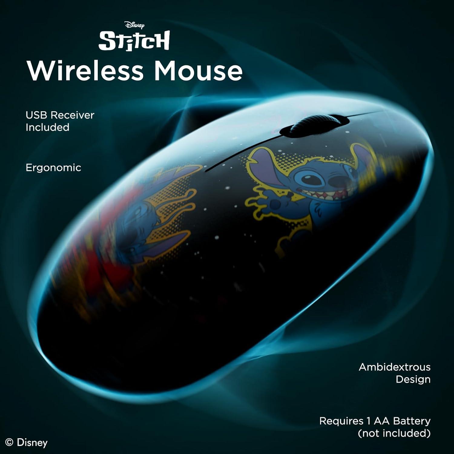 Ratón Inalámbrico Ergonómico iJoy Lilo y Stitch Bluetooth 10.16cm