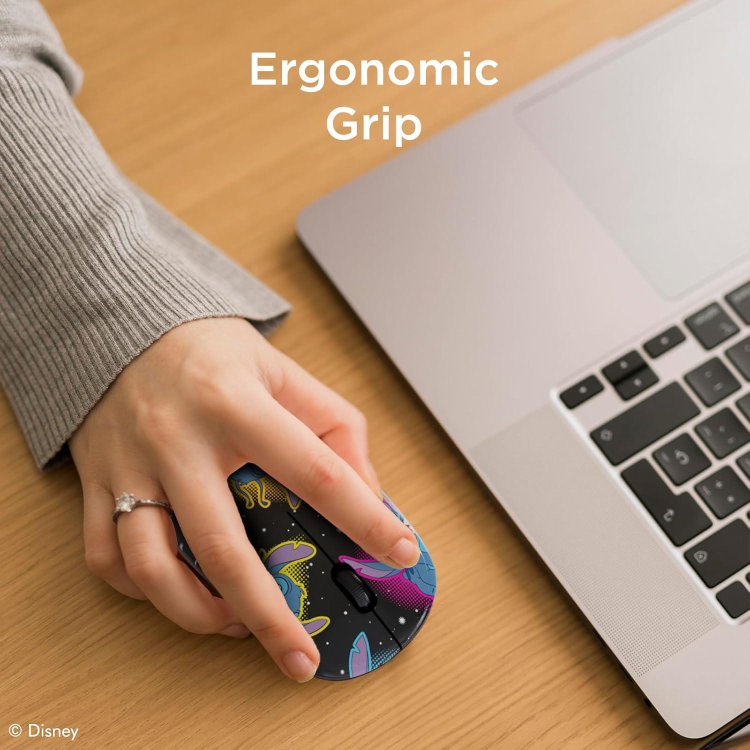 Ratón Inalámbrico Ergonómico iJoy Lilo y Stitch Bluetooth 10.16cm