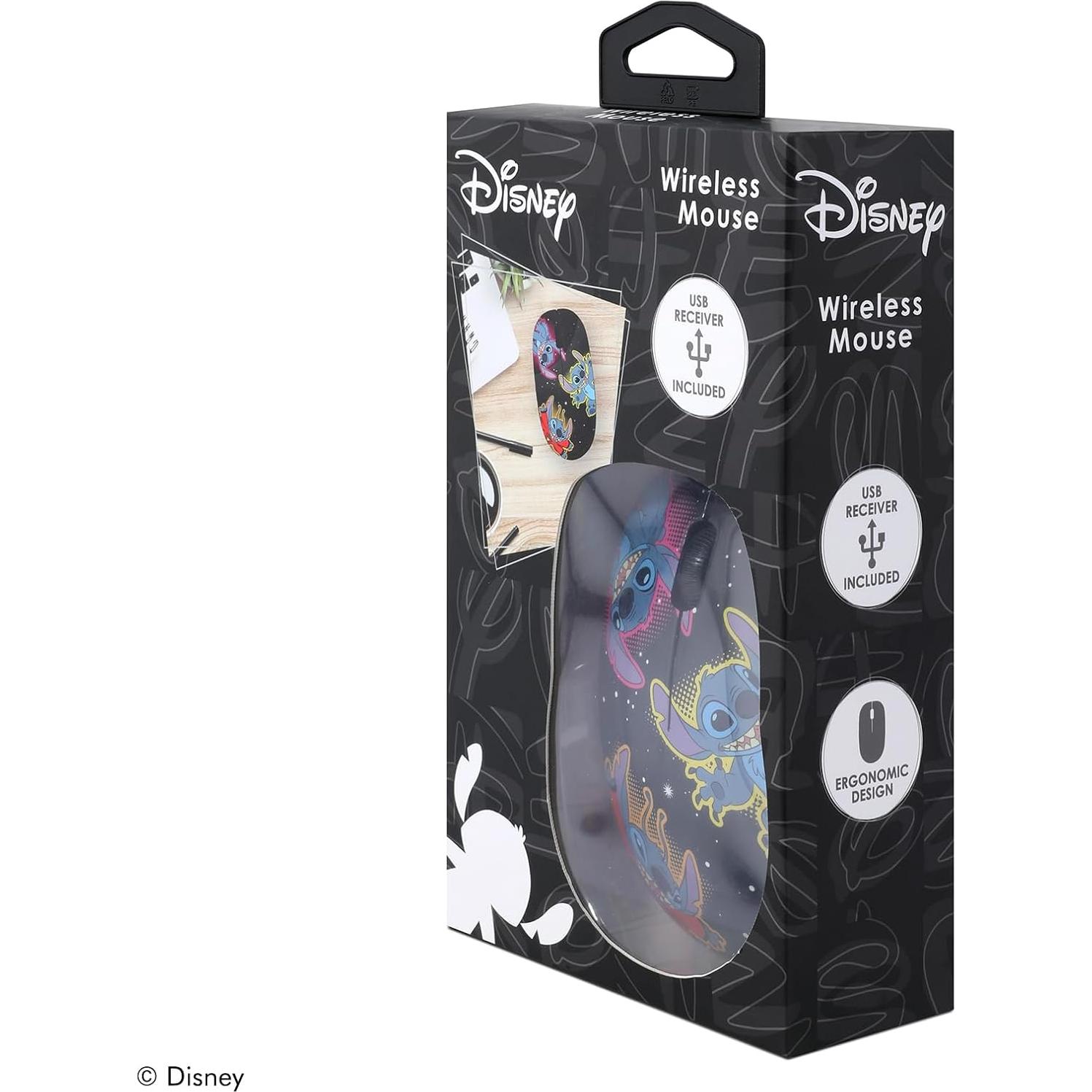 Ratón Inalámbrico Ergonómico iJoy Lilo y Stitch Bluetooth 10.16cm