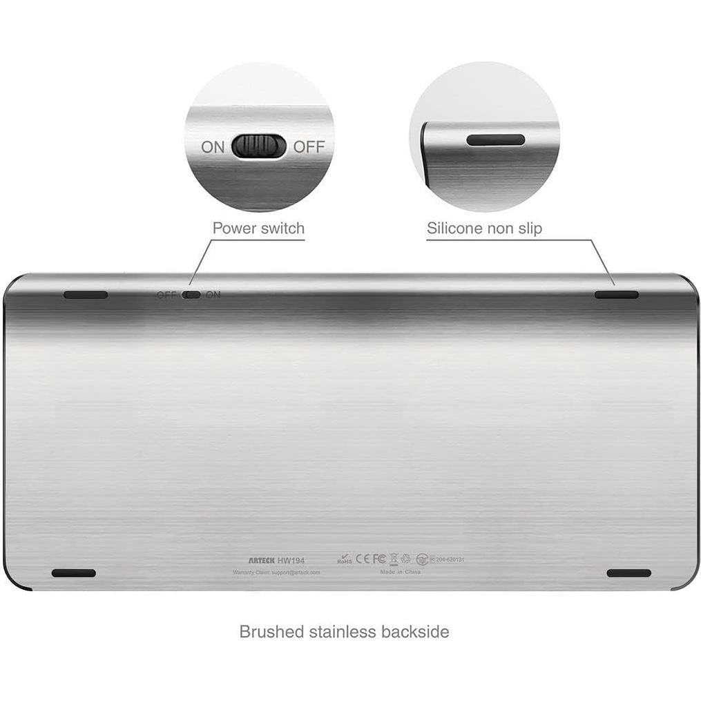 Teclado y Ratón Inalámbricos Arteck HW194/MW165 Ergonómico