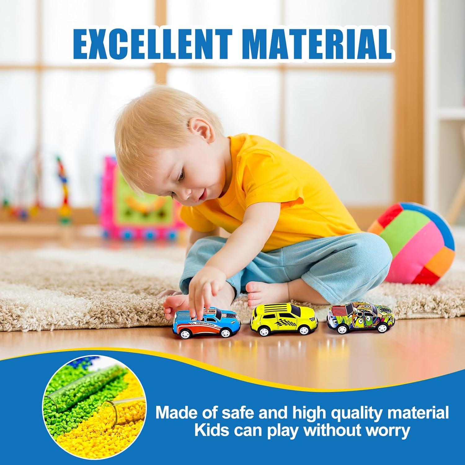 ZHFUYS 36 Coches de Metal Retroceso para Niños 3-8 Años