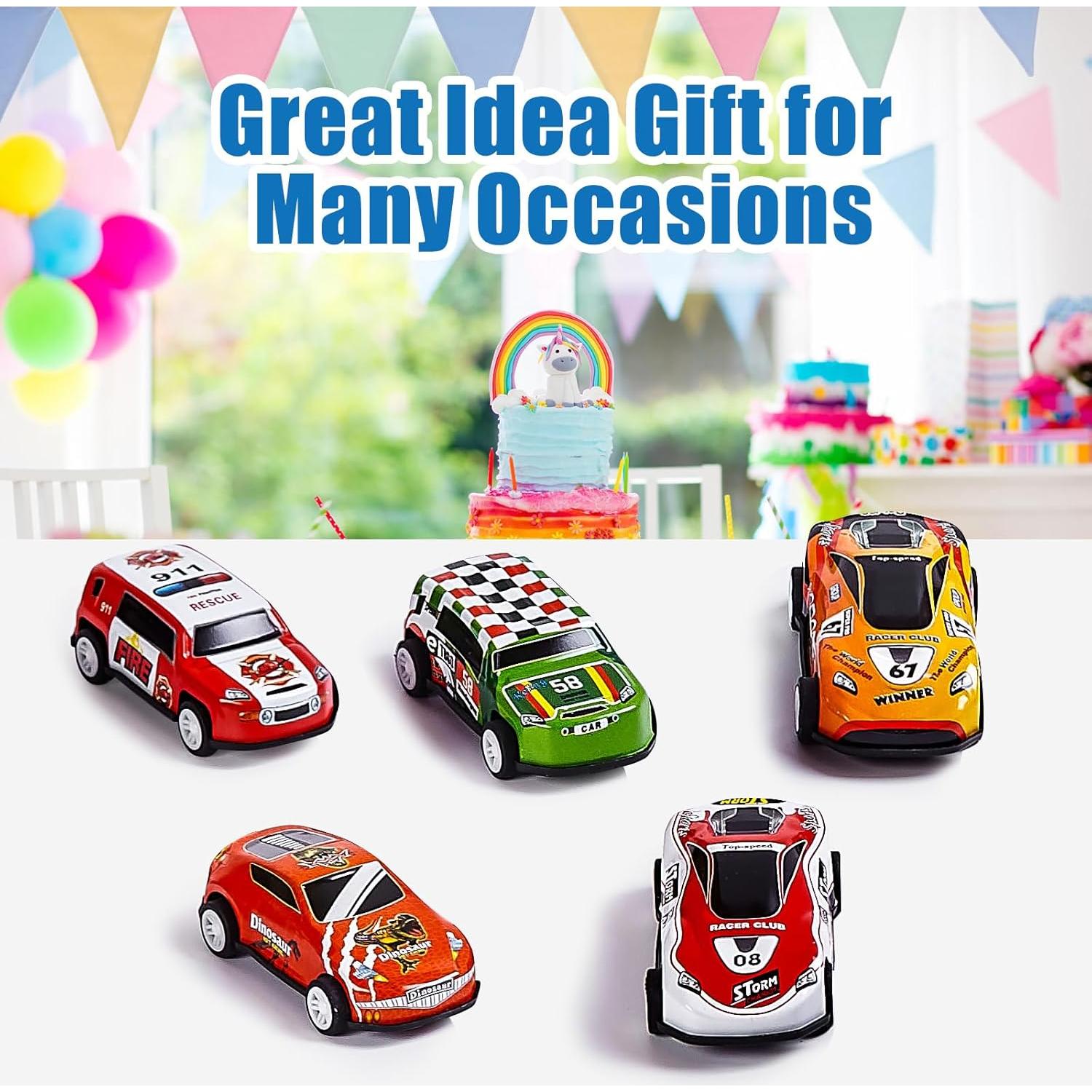 ZHFUYS 36 Coches de Metal Retroceso para Niños 3-8 Años