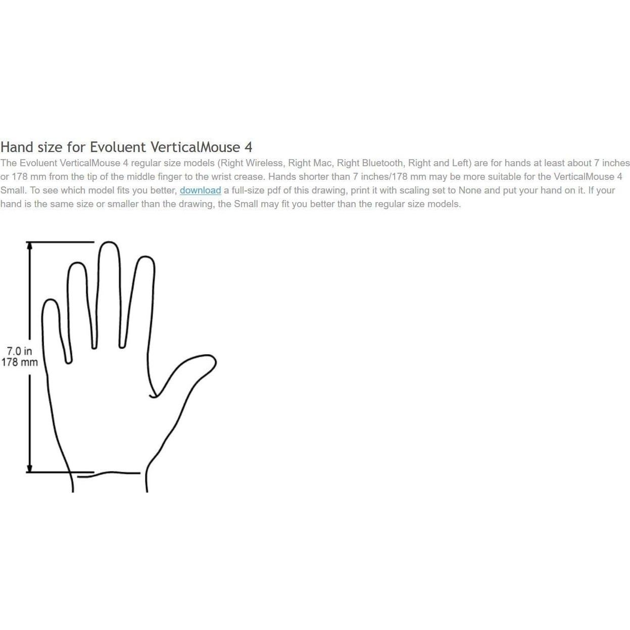Ratón Vertical Ergonómico Evoluent VM4SW Inalámbrico USB