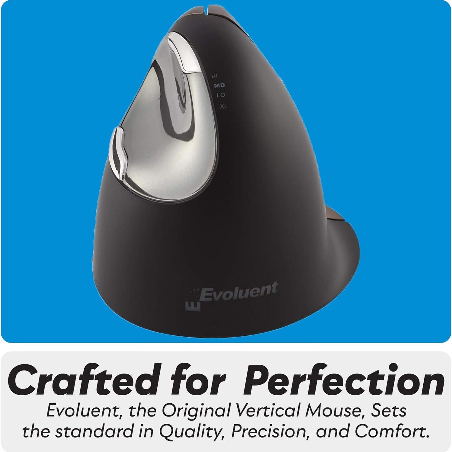 Ratón Vertical Ergonómico Evoluent VM4SW Inalámbrico USB