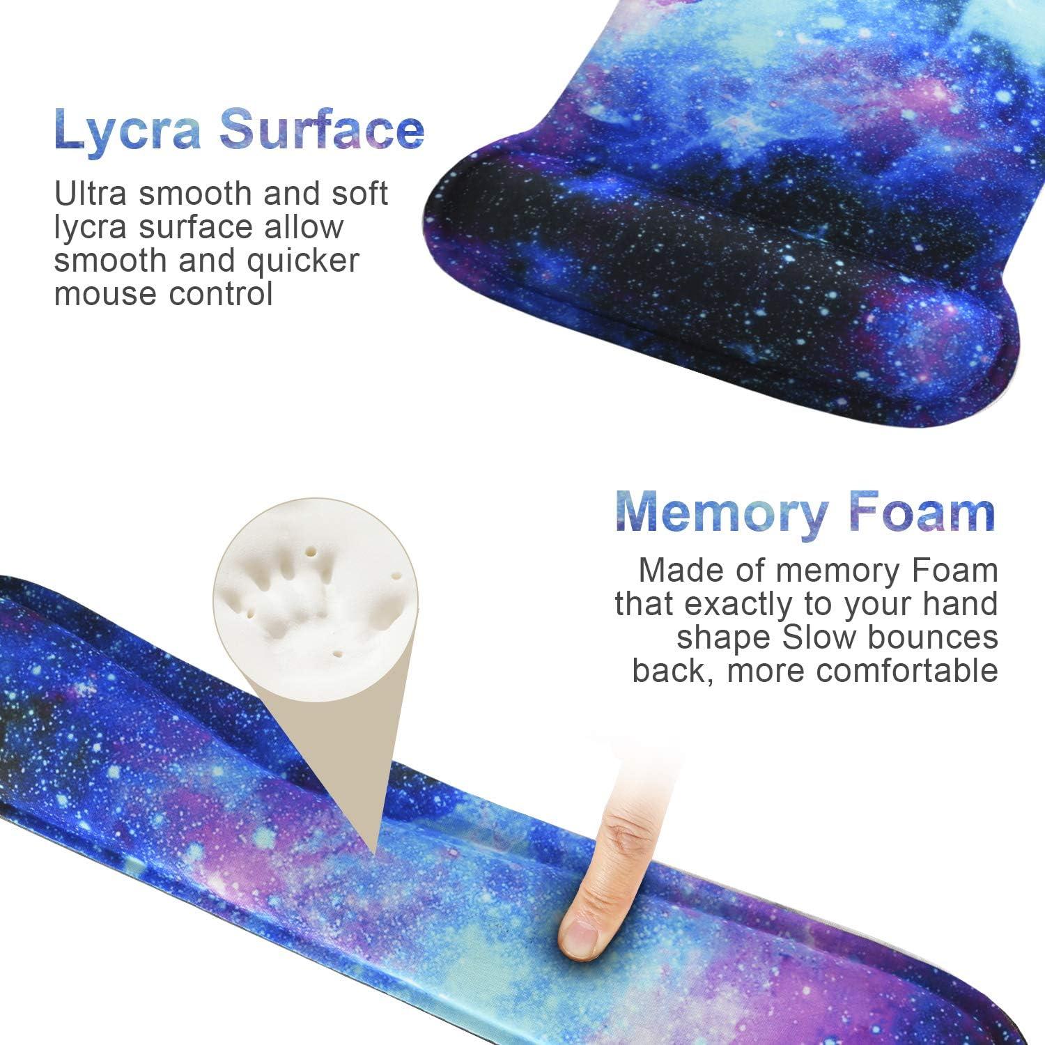 Juego de Alfombrilla de Ratón Ergonómica iVeze Galaxia