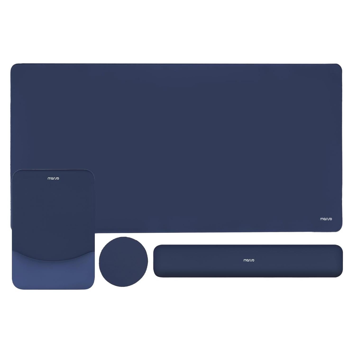 Conjunto Alfombrilla de Teclado y Ratón MOSISO Azul Marino