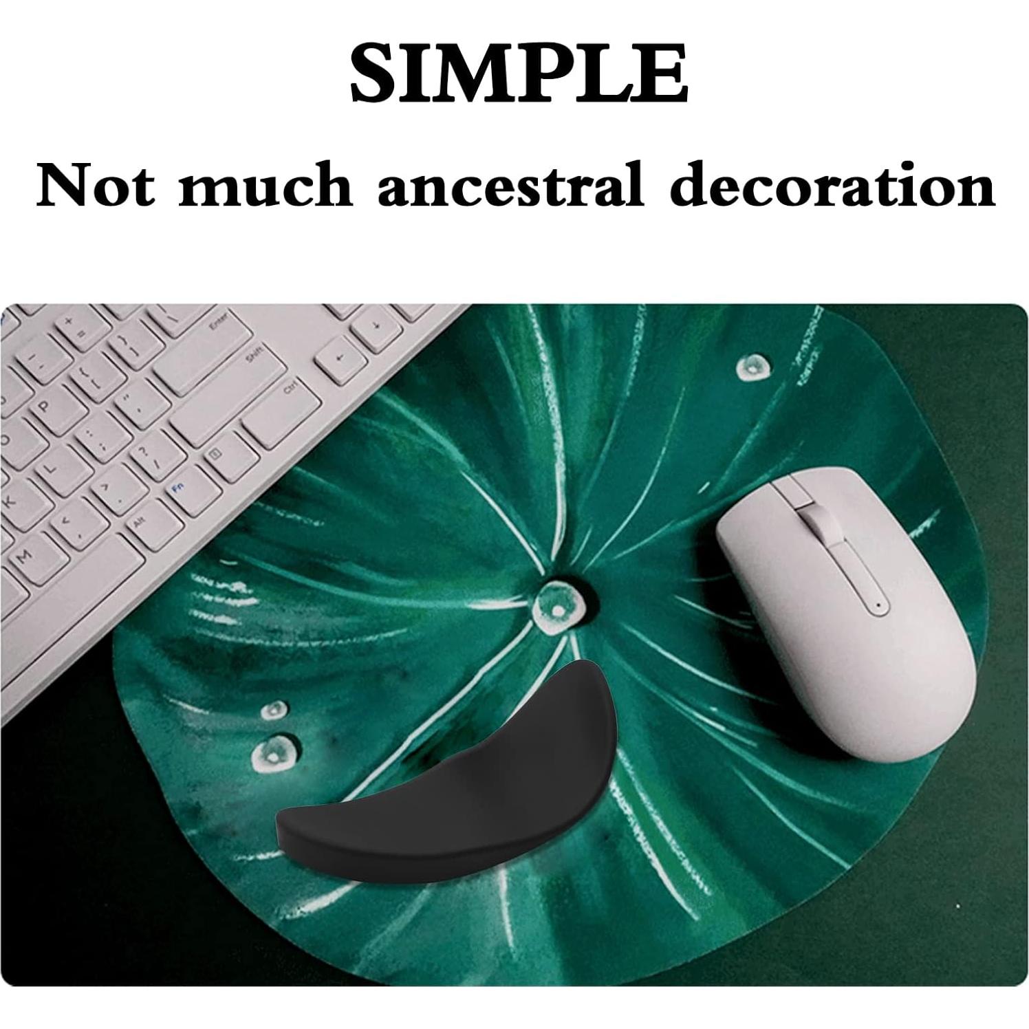 Reposamuñecas ergonómico ATEN.LLC para mouse - Silicona negra