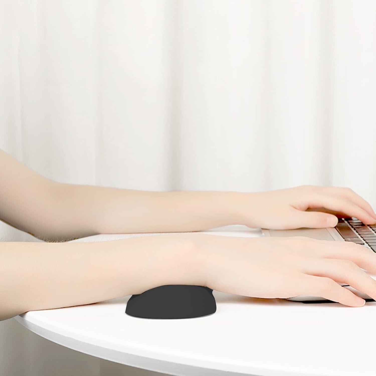 Reposamuñecas ergonómico ATEN.LLC para mouse - Silicona negra