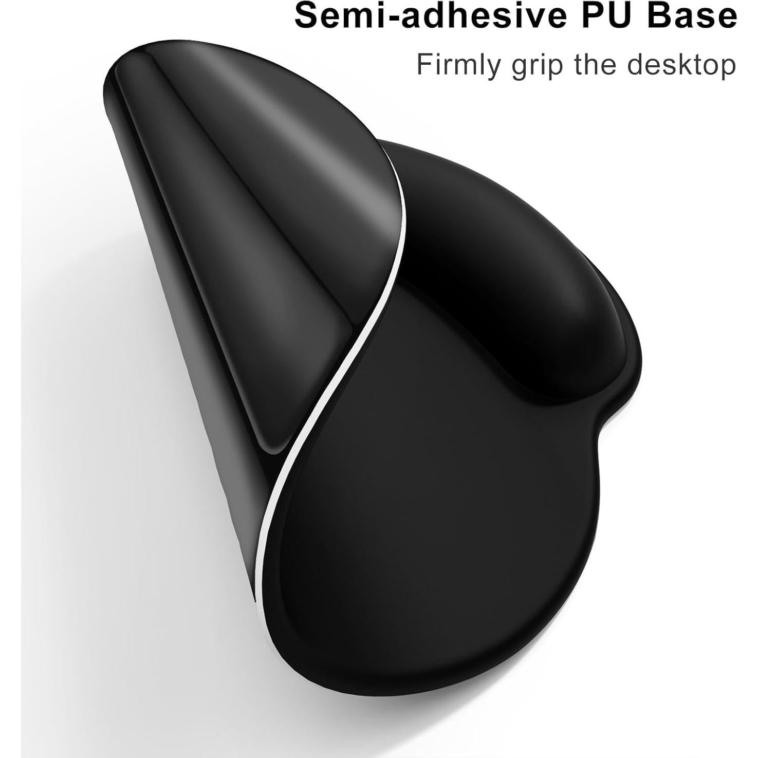 Alfombrilla de Ratón Dapesuom 4 en 1 XXL Ergonómica Negra