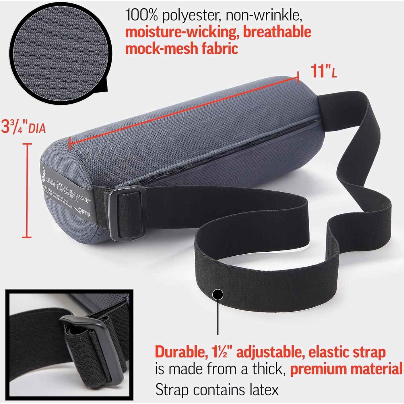 Cojín Lumbar OPTP Early Compliance 27.94x9.53cm Ergonomico