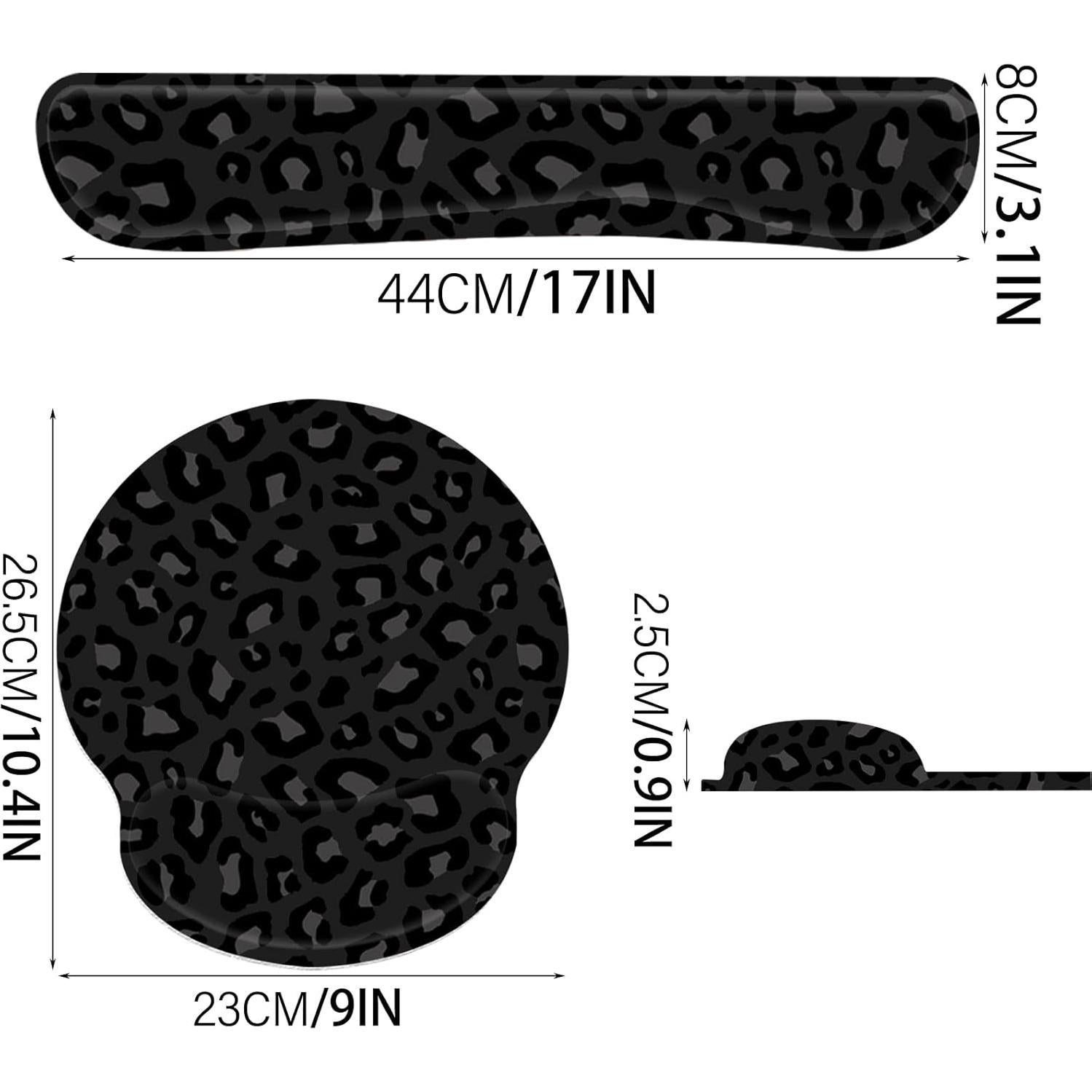 Juego de Almohadillas Ergonómicas Deokke para Muñeca - Negro